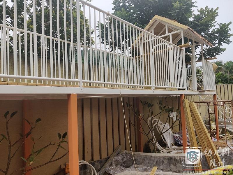 性價比最高大型玩具安裝，戶外玩具施工現(xiàn)場（鴻景華庭幼兒園）