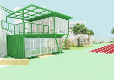 深圳市坪地街道中心幼兒園（集裝箱餐廳、戶外大門改造）