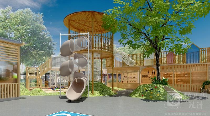 深圳幼兒園設(shè)計之戶外游樂玩具的重要性