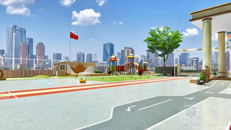 深圳市龍崗區(qū)甘坑第一幼兒園（戶外大門、操場）