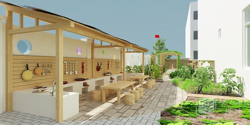 深圳市寶安區(qū)西鄉(xiāng)南昌幼兒園設(shè)計案例（種植園、圍墻）