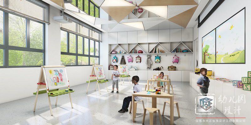 幼兒園裝修設(shè)計(jì)之讓孩子們?cè)诶L畫(huà)中盡情發(fā)揮自己的潛力？