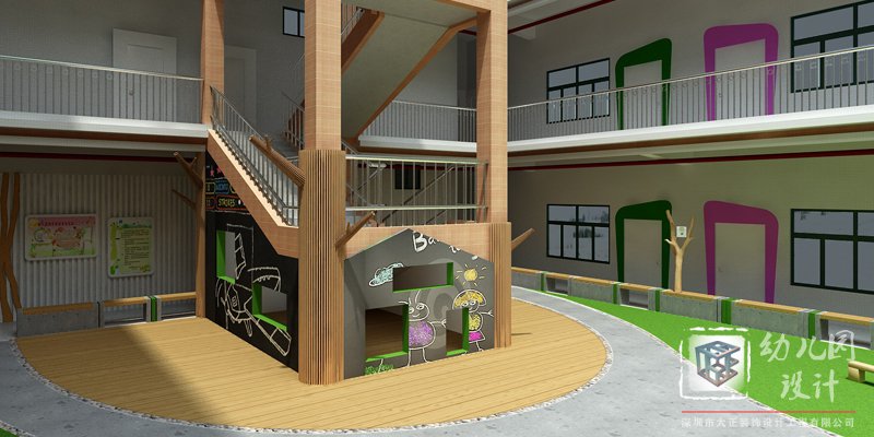 高端幼兒園設(shè)計(jì)中玻璃幕墻和涂鴉墻的作用？