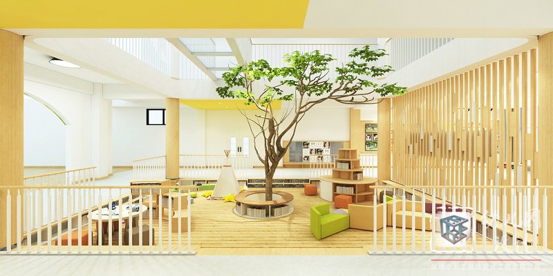 幼兒園閱讀室設(shè)計效果圖