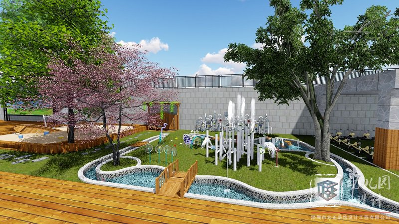 沙池、水池 幼兒園戶外效果圖