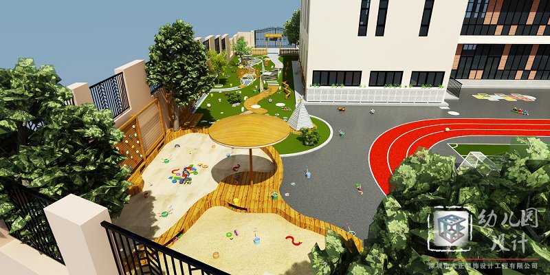 沙池、水池 幼兒園戶外效果圖