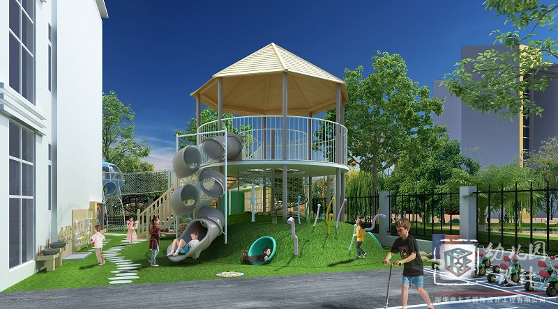 幼兒園大型玩具_玩具滑梯安裝施工