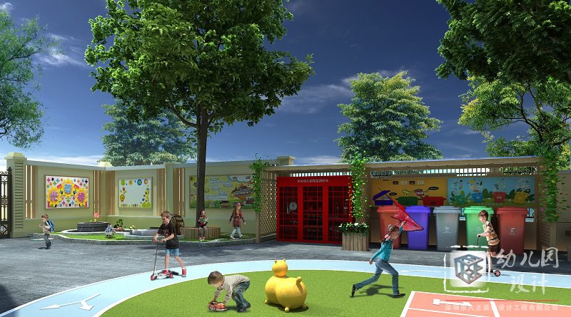 深圳市龍崗區(qū)怡美山莊幼兒園設(shè)計(jì)施工 2021（戶外操場(chǎng)、大型玩具）