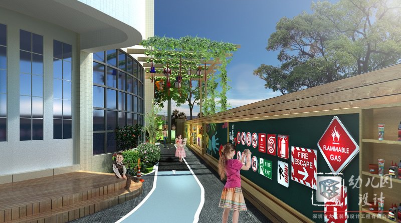 深圳市龍崗區(qū)怡美山莊幼兒園設(shè)計(jì)施工 2021（戶外操場(chǎng)、大型玩具）